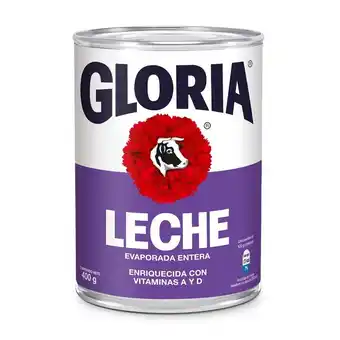Tottus Leche evaporada gloria entera 400 g oferta