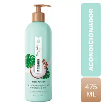 Tottus Acondicioanador amaras diosa rulosa coco 475 ml oferta