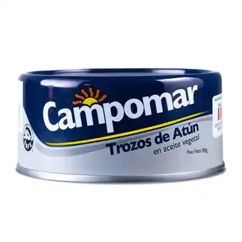 Tottus Trozos de atún en aceite vegetal campomar 150 g oferta