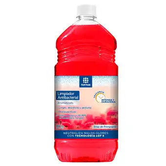 Tottus Limpiador antibacterial tottus brisa de primavera 900 ml oferta