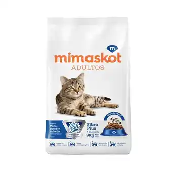 Tottus Comida para gatos mimaskot adultos sabor pollo carne y salmón 9 kg oferta
