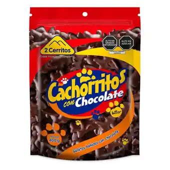Tottus Galletas bañadas con chocolate cachorritos 400 g oferta