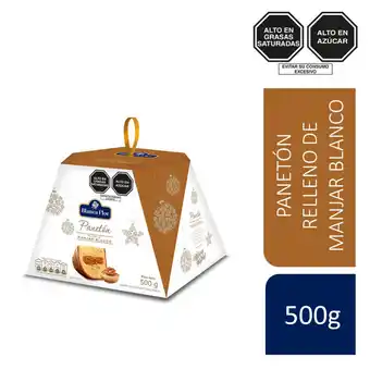 Tottus Panetón blanca flor relleno manjar blanco 500 g oferta