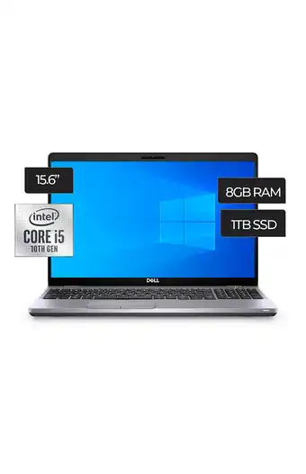 Tiendas EFE Laptop dell latitude 5510 intel core i5 15.6" hd 8gb ddr4 1tb hdd plata oferta