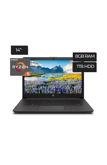 Tiendas EFE Laptop hp hp 255 g7 amd ryzen 3 14" hd 4gb ddr4 1tb hdd negro oferta