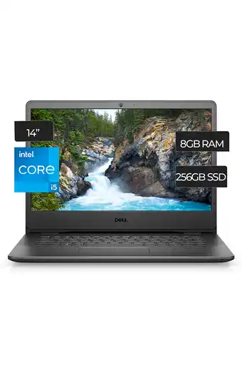 Tiendas EFE Laptop dell vostro 3400 intel core i5 14" hd 8gb ddr4 256gb ssd negro oferta