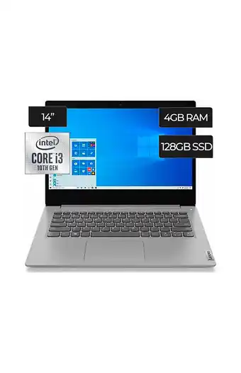 Tiendas EFE Laptop lenovo ideapad 3 14lll05 intel core i3 14" fhd 4gb ddr4 128gb ssd gris oferta