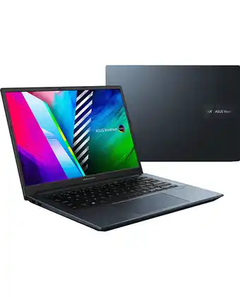 Tiendas EFE Laptop asus vivobook pro m3401qc-km160w 14" 2.8k amd ryzen 5 5600h 512gb ssd 8gb quiet blue oferta