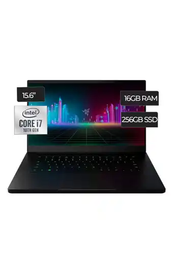 Tiendas EFE Laptop razer blade e 15 base intel core i7 15.6" fhd 16gb ddr4 256gb ssd negro oferta