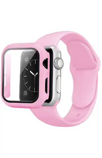 Tiendas EFE Correa + case rosa chicle applewatch 44mm oferta