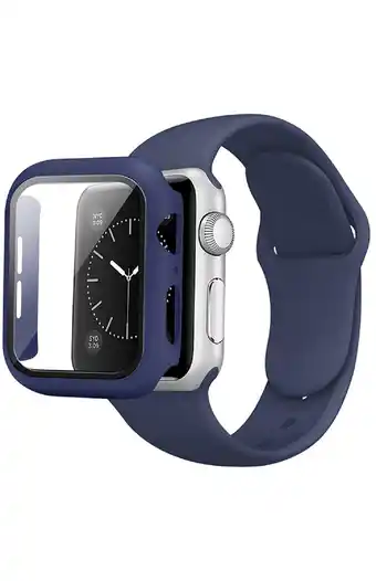 Tiendas EFE Correa + case azul marino applewatch 44mm oferta