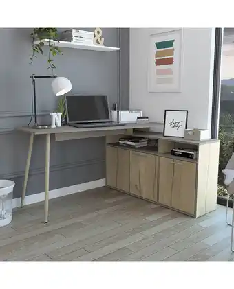 Tiendas EFE Escritorio tuhome obregon 3 puertas - duna/taupe oferta