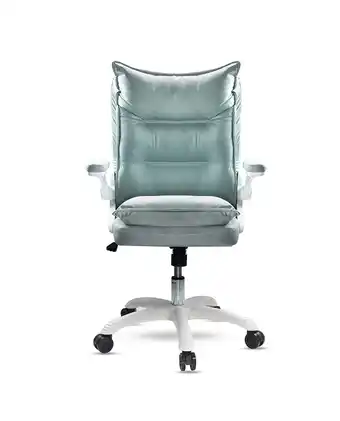 Tiendas EFE Silla de oficina inius con apoyabrazos flexible celeste oferta