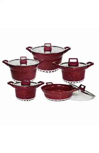 Tiendas EFE Juego de ollas bosch 10 piezas gsb-k-010-r oferta