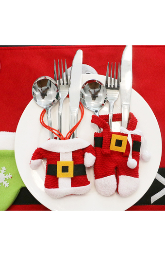 Tiendas EFE Porta cubiertos navideños 6 conjuntos oferta
