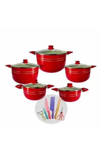 Tiendas EFE Juego de ollas megamom 10 piezas mm-10alk-cuch oferta