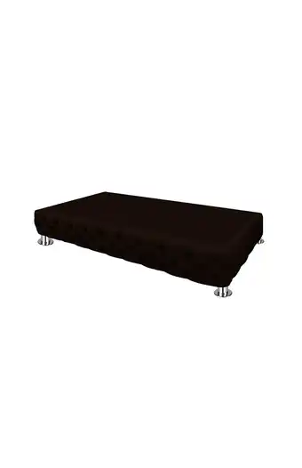Tiendas EFE Box tarima mavisac capitoneado 1 plaza - chocolate oferta