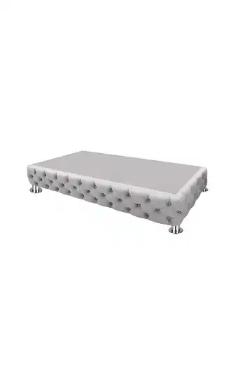 Tiendas EFE Box tarima mavisac capitoneado 2 plazas - plata oferta
