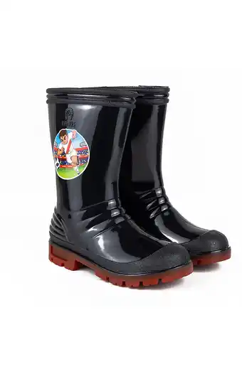 Tiendas EFE Botas impermeables venus mundialista negro rojo oferta