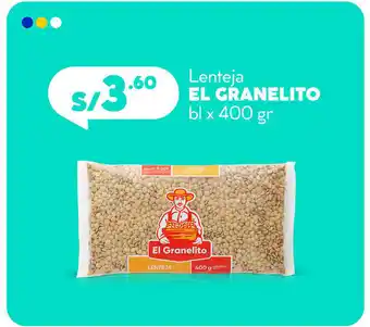 Plaza Vea El Granelito Lanteja bl x 400gr oferta