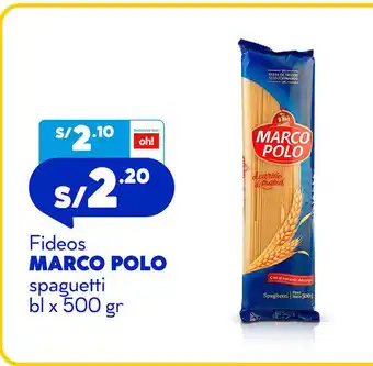 Plaza Vea Marco Polo Fideos Spaguetti bl x 500gr oferta