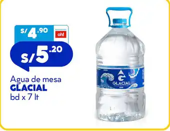 Plaza Vea Glacial Agua de Mesa bd x 7 lt oferta