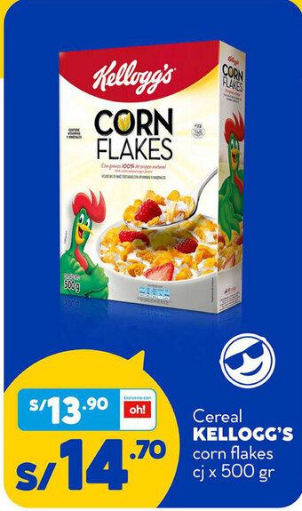 Plaza Vea Kellogg's Cereal corn flakes cj x 500gr oferta