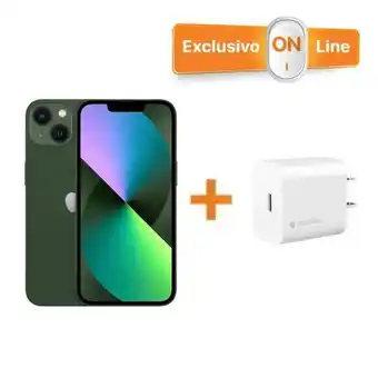 iShop Iphone 13 verde 256 + cargador de pared mophie usb-c 20w oferta