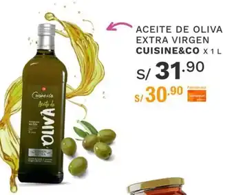 Wong Cuisine & Co Aceite de Oliva Extra Virgen x 1 L oferta