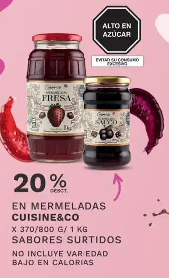 Wong Cuisine & Co En Mermeladas x 370 / 800 g / 1kg Sabores Surtidos oferta