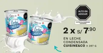 Wong Cuisine & Co En Leche Condensada x 397 g oferta