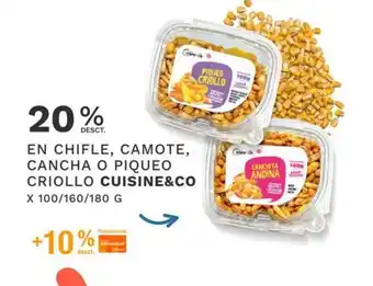 Wong Cuisine & Co En Chifle, Camote, Cancha o Piqueo Criollo x 100/160/180 g oferta