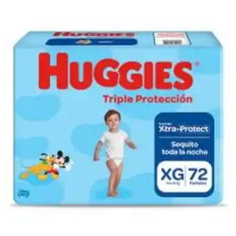 Metro Pañal huggies triple protección xg 72un. oferta