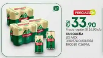 Tottus Cusqueña Six Pack Cerveza oferta