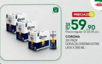 Tottus Corona Six Pack Cerveza Corona Extra oferta
