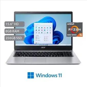 Hiraoka Laptop acer a315-43-r37v 15.6" amd ryzen 5-5500u 256gb ssd 8gb ram oferta