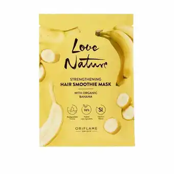 Oriflame Mascarilla capilar fortificante con plátano smoothie love nature oferta
