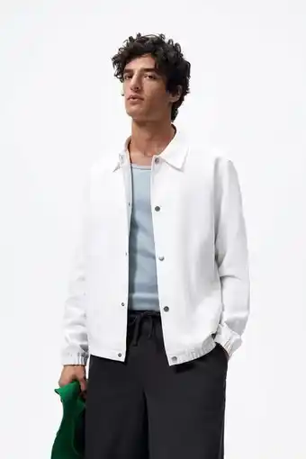 ZARA Cazadora algodón - lino oferta