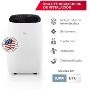 Linio Aire acondicionado portátil 9,000 btu/h... oferta