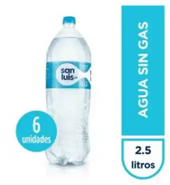 Freshmart Agua de mesa sin gas san luis - botella 2.5l (pack x6) - pack oferta