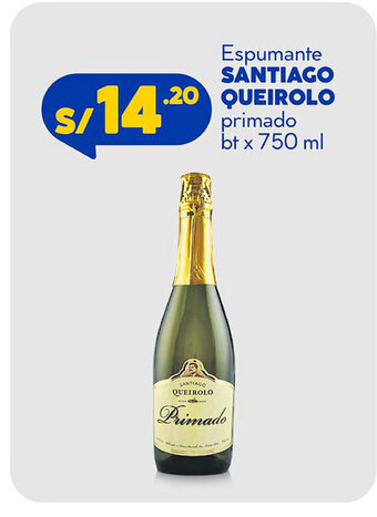 Plaza Vea Santiago Queirolo Espumante primado bt x 750 ml oferta