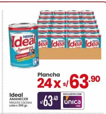 Vega Ideal Amanecer Mezcla Lactea lata x 395 gr oferta