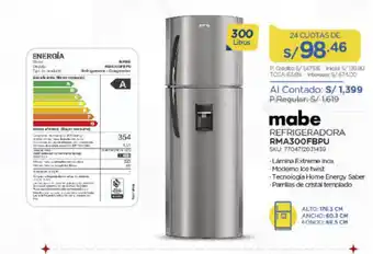 El Gallo Más Gallo Mabe Refrigeradora SKU. 7704712031439 oferta