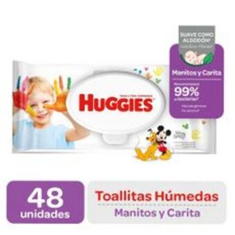 Metro Toallitas humedas huggies manitos y carita 48un oferta