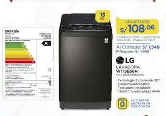 El Gallo Más Gallo LG Lavadora SKU. 8806098363001 oferta
