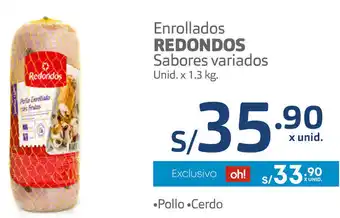 Plaza Vea Enrollados Redondos Sabores Variados 1,3kg oferta