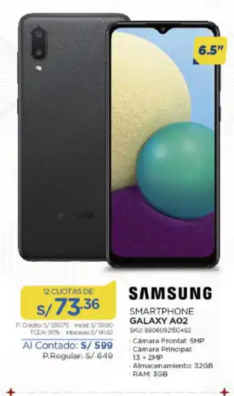 El Gallo Más Gallo Smartphone galaxy AO2 SKU: 8806092150492 oferta