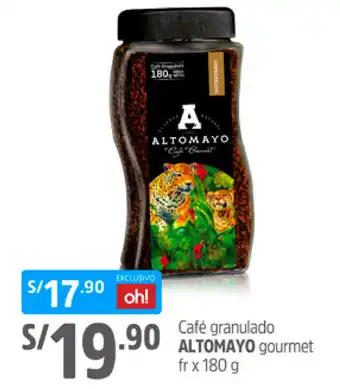 Plaza Vea Café granulado ALTOMAYO gourmet oferta
