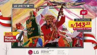 Carsa Smart tv uhd 55" 55UN7100 SKU 8806098678433 oferta