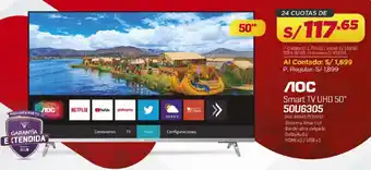 Carsa Smart tv uhd 50" 5OU6305 SKU: 685417132287 oferta